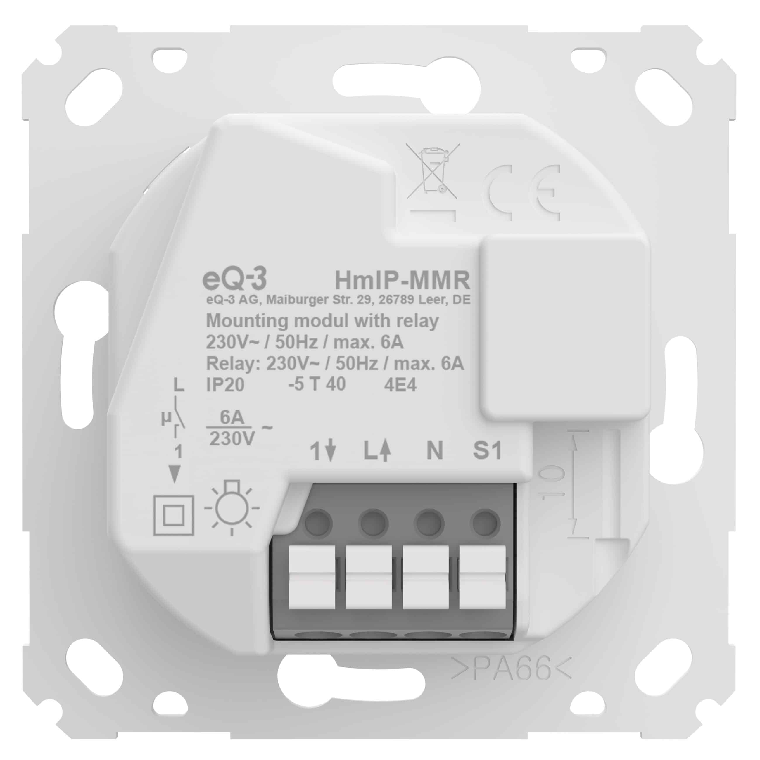 Unterputzteil HmIP-MMR hinten