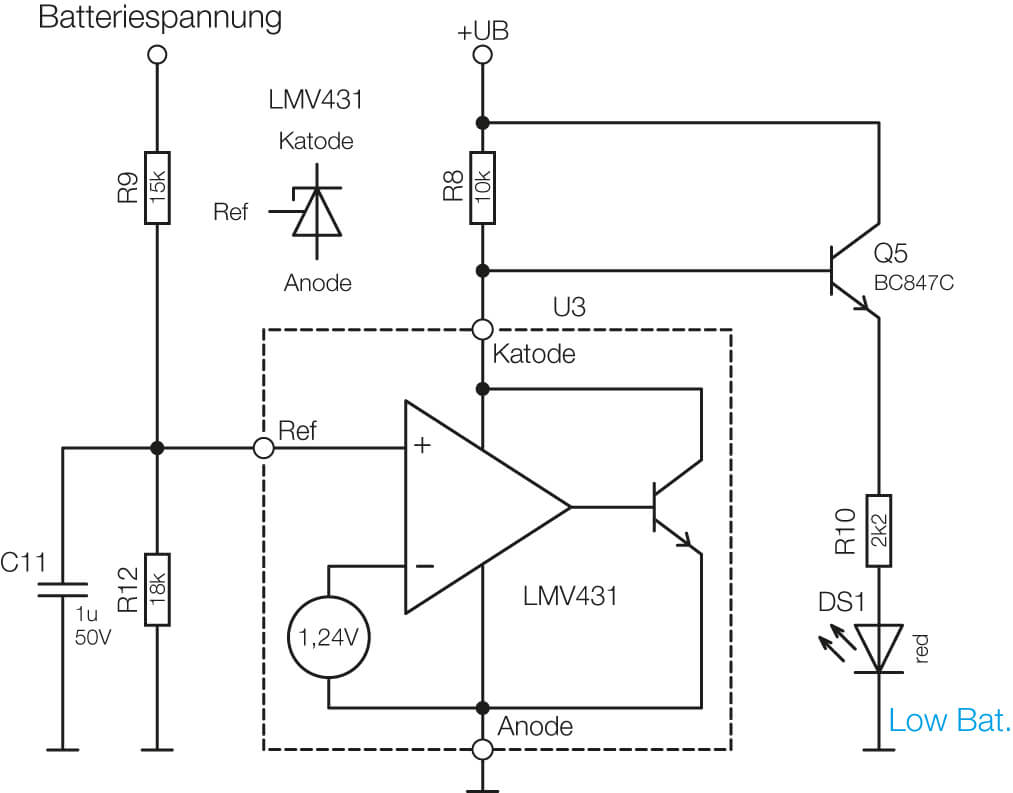 Bild 6: Low-Bat.-Erkennung mit einem LMV431