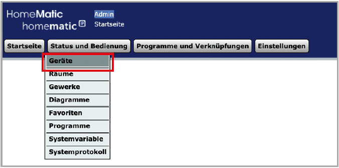 Bild 11: Zur Anzeige auf „Status und Bedienung“ klicken