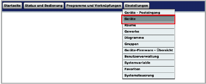 Bild 13: Zur Konfiguration des Sensors auf „Einstellungen“ klicken