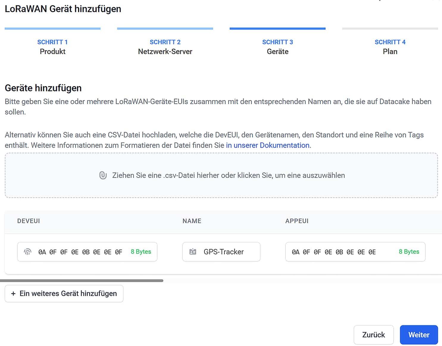 Bild 13: Registrierung des Geräts