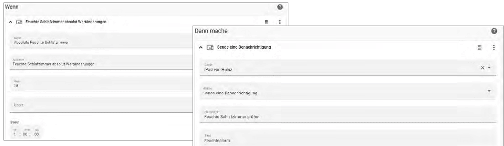 Bild 27: Zu hohe absolute Luftfeuchte ... sorgt für Push-Benachrichtigung