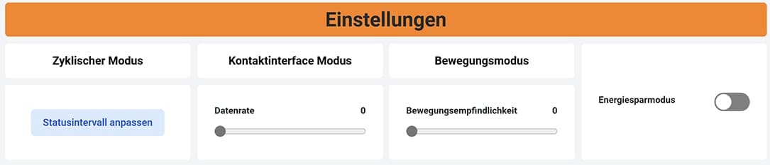 Bild 33: Einstellungen des GPS-Trackers