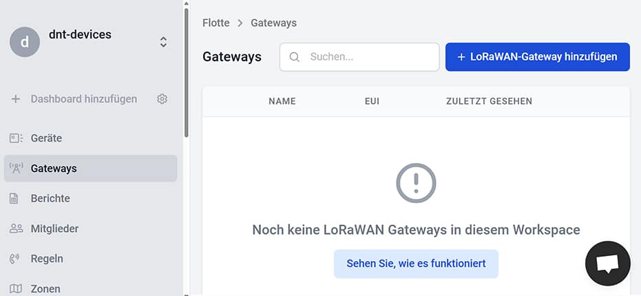 Bild 5: Hinzufügen eines neuen Gateways (1)
