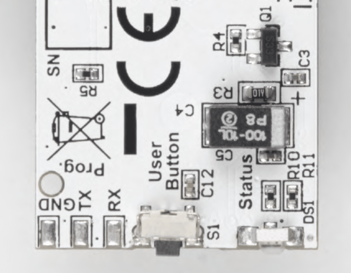 Bild 3: Programmierschnittstelle auf der Platine des ELV-LW-GPS2