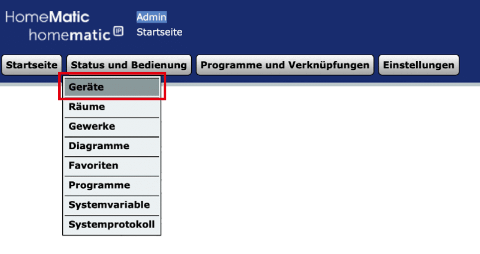 Bild 10: Zur Anzeige auf „Status und Bedienung“ klicken