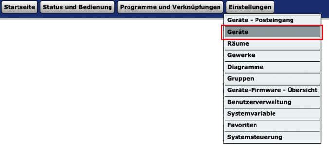 Bild 12: Zur Konfiguration des Sensors auf „Einstellungen“ klicken