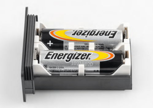 Bild 18: Fertiges Batteriefach mit eingelegten Batterien