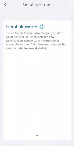 Bild 23: Anlernmodus starten und Gerät mit Spannung versorgen