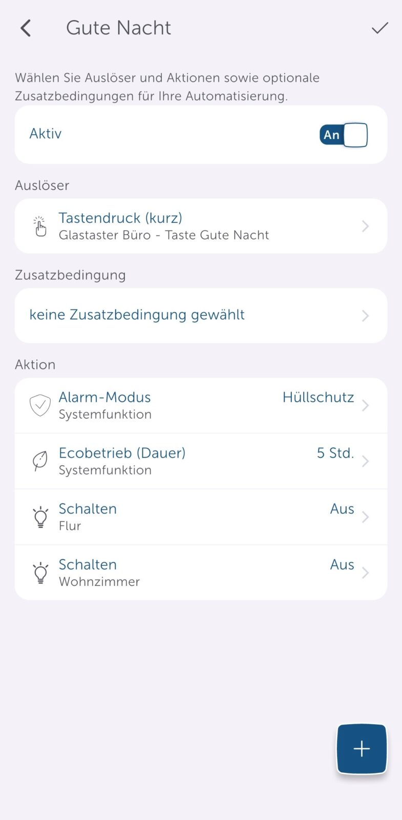 Programmierung Gute Nacht