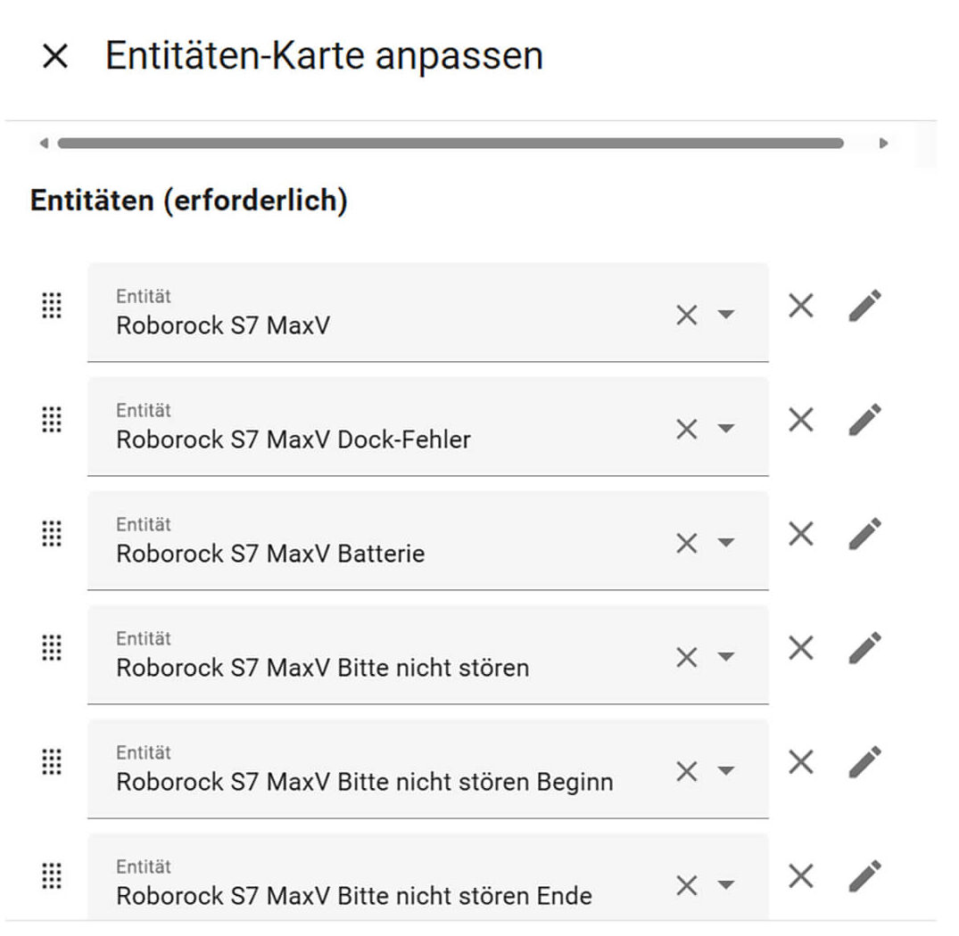 Bild 36: Entitäten für die Ausgabe auswählen Bild 36: Entitäten für die Ausgabe auswählen